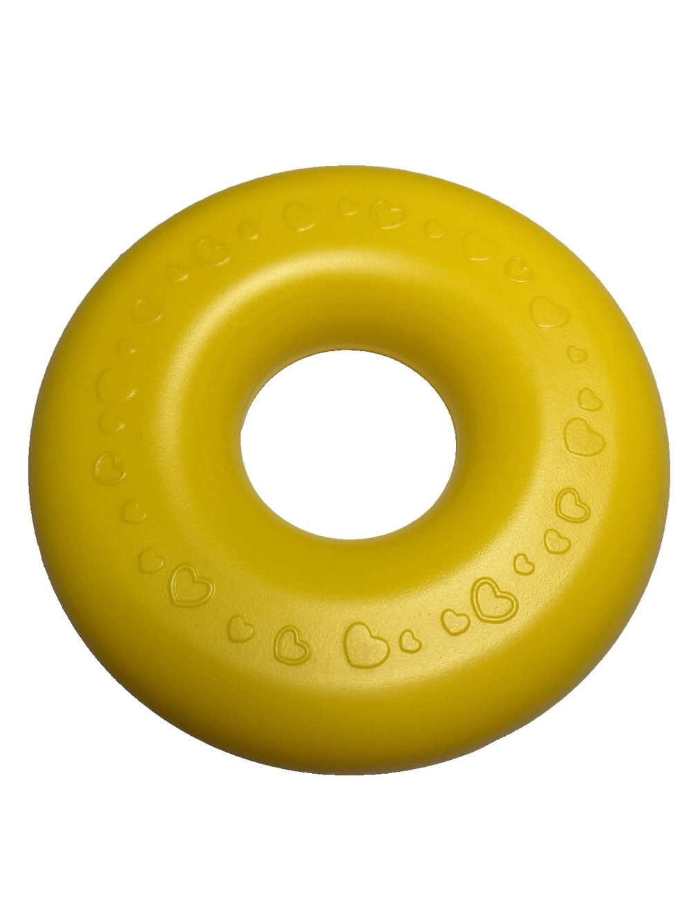 Fisher Price Giant Rock- A-Stack Yellow Ring Heart Print Replacement Ring Toy